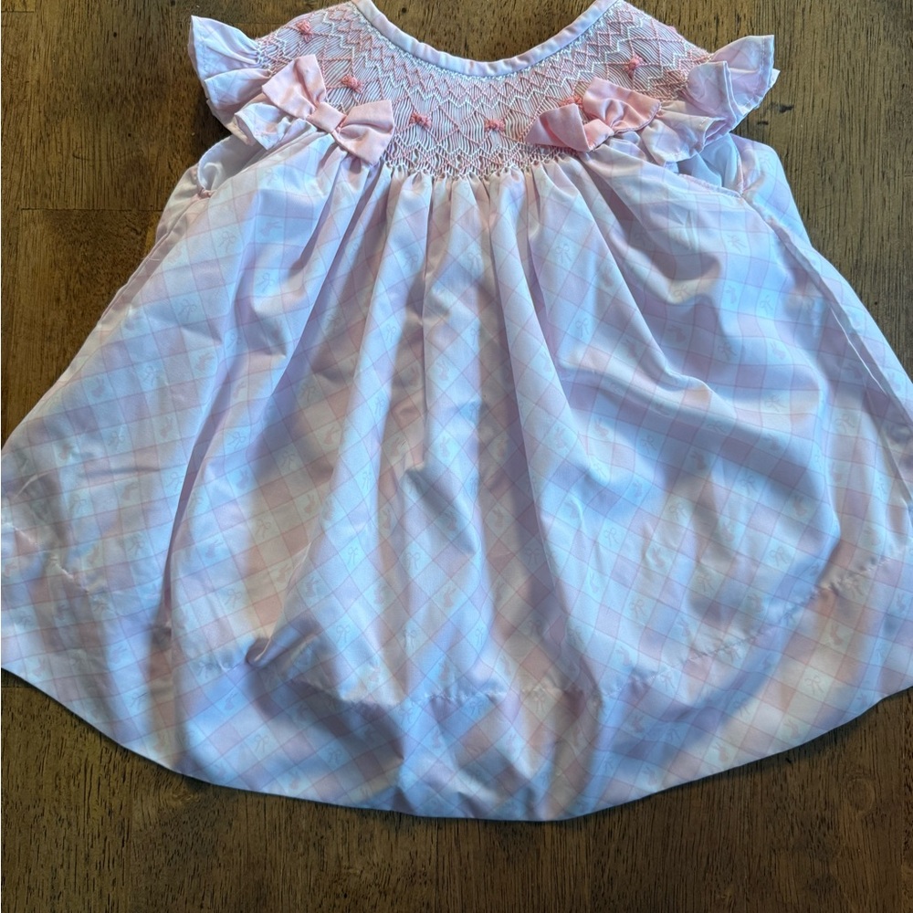 Pink Smocked Easter Dress